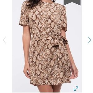 Snakeskin Wrap Dress